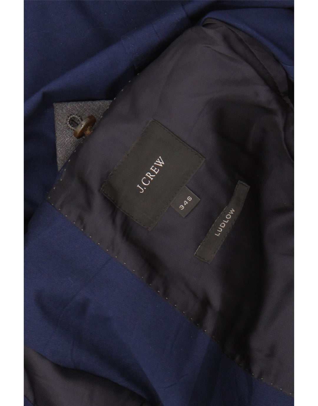 Jaqueta Blazer J. Crew Masculina Ludlow 2 Botões Slim Fit Reino Unido 34 XS Azul