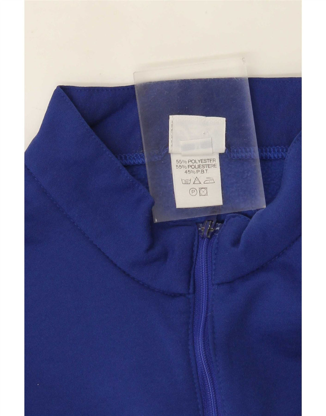 Asics Mens Zip Neck Moletom Jumper Médio Azul Colourblock Poliéster