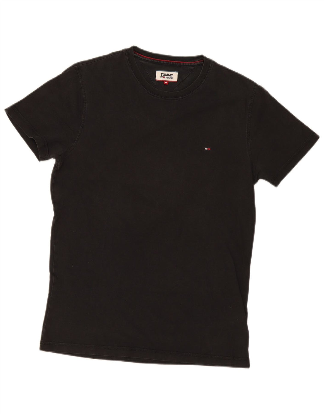 Camiseta masculina Tommy Hilfiger Top médio algodão preto