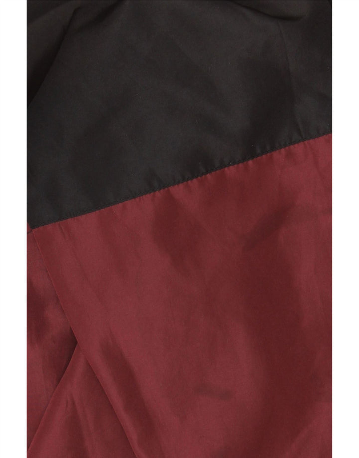Jaqueta masculina de agasalho gráfico da Umbro, pequena, marrom, colorblock, poliéster