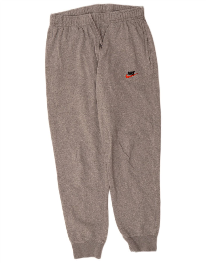 Calça de treino masculina Nike Joggers cinza médio algodão manchado