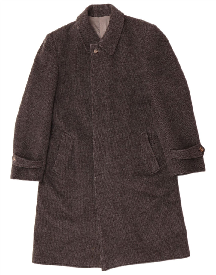 Sobretudo masculino vintage IT 50 grande lã cinza