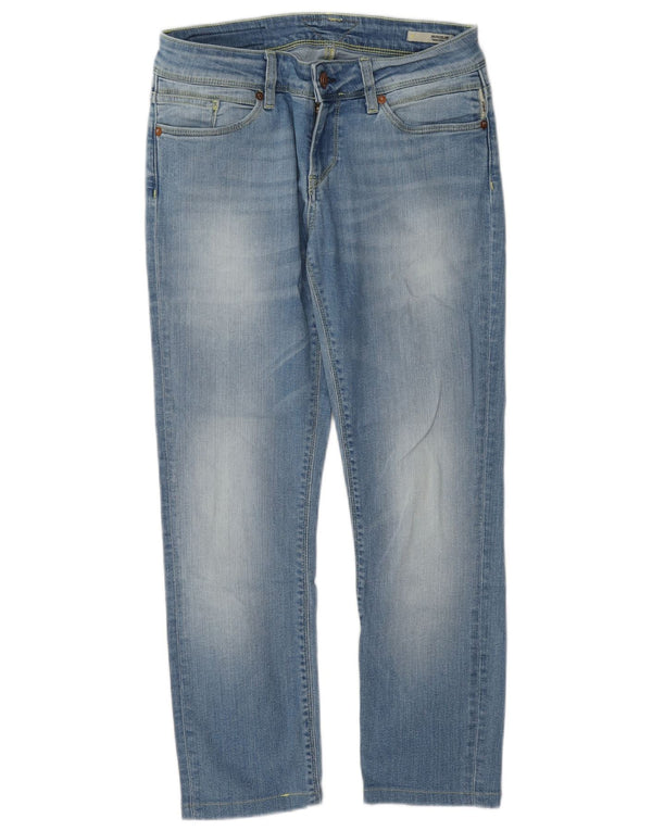Meltin' Pot feminino Marceline Super Skinny Jeans W27 L25 algodão azul