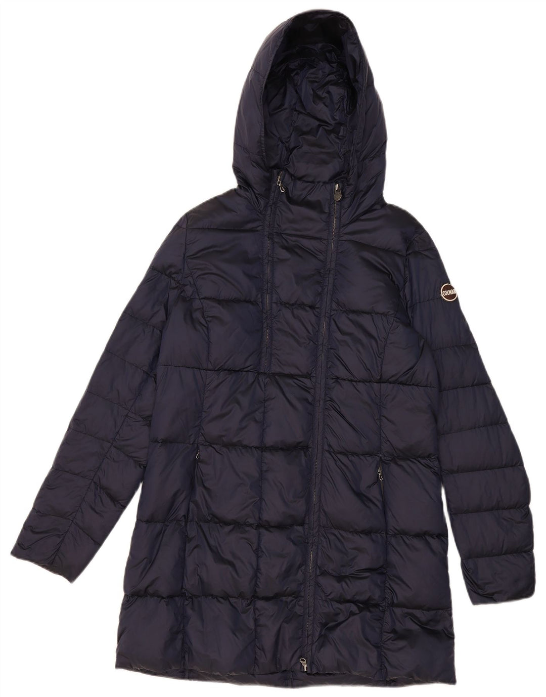 Casaco acolchoado com capuz feminino Colmar IT 48 XL azul marinho