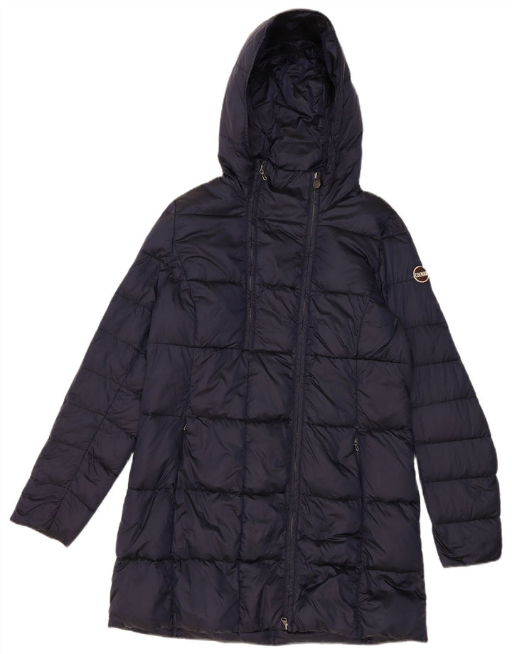 Casaco acolchoado com capuz feminino Colmar IT 48 XL azul marinho