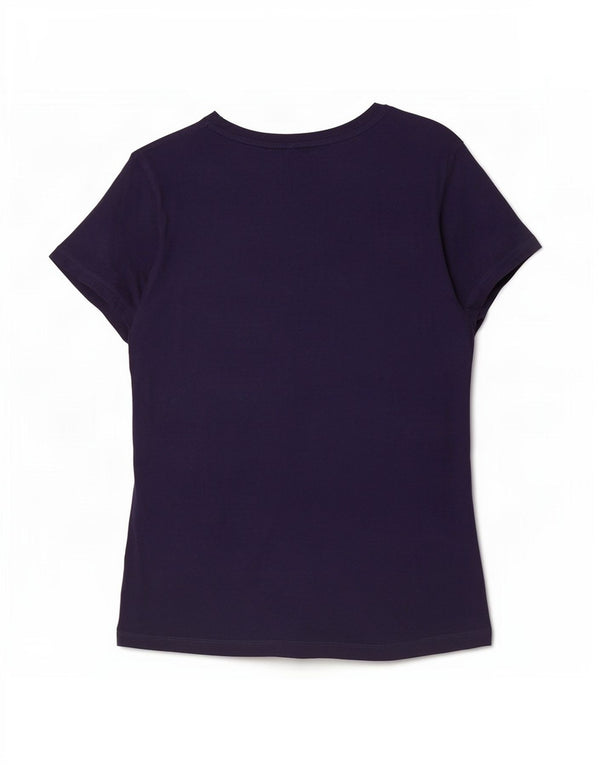 Camiseta feminina Puma Graphic UK 12 médio algodão azul marinho