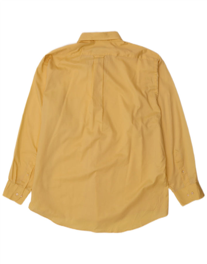 Camisa masculina IZOD de ajuste regular tamanho 17 1/2 XL algodão amarelo