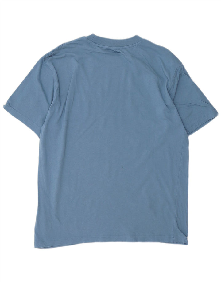 Camiseta gráfica masculina NEW BALANCE de algodão azul médio