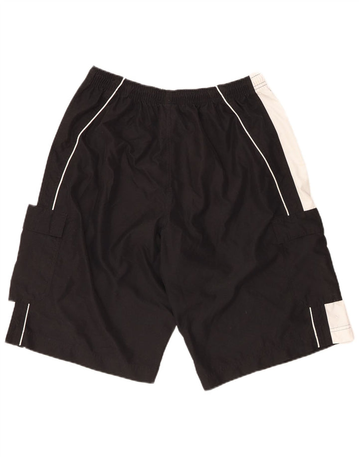 NIKE Mens Swimming Shorts Large Black Colourblock Polyester