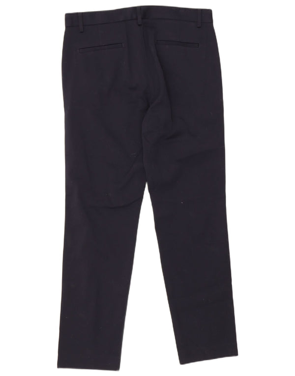Calça Chino Feminina Cos Slim Fit IT 48 XL W32 L29 Algodão Azul Marinho