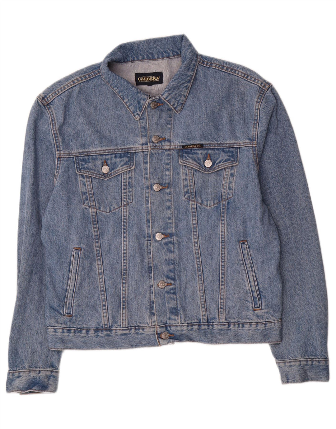 Jaqueta jeans masculina CARRERA UK 40 grande algodão azul