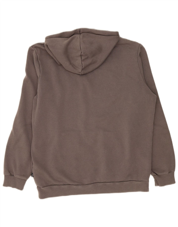 Puma Mens Graphic Hoodie Jumper Médio Algodão Cinza