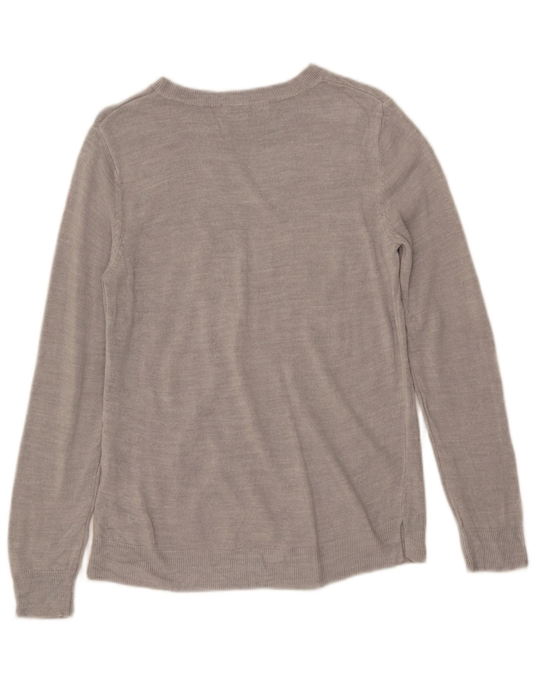 Suéter feminino Marks & Spencer com gola canoa Reino Unido 12 cinza médio acrílico