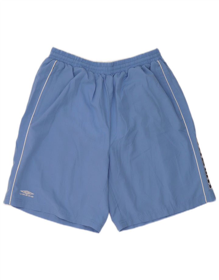 Umbro Mens Graphic Sport Shorts XL Azul Poliéster