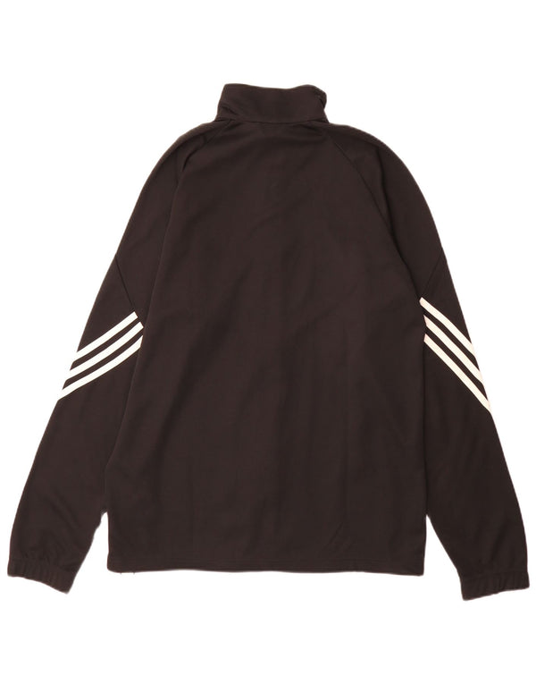 Adidas Mens Climalite Tracksuit Top Jacket Médio Preto Poliéster