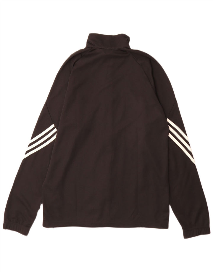 Adidas Mens Climalite Tracksuit Top Jacket Médio Preto Poliéster