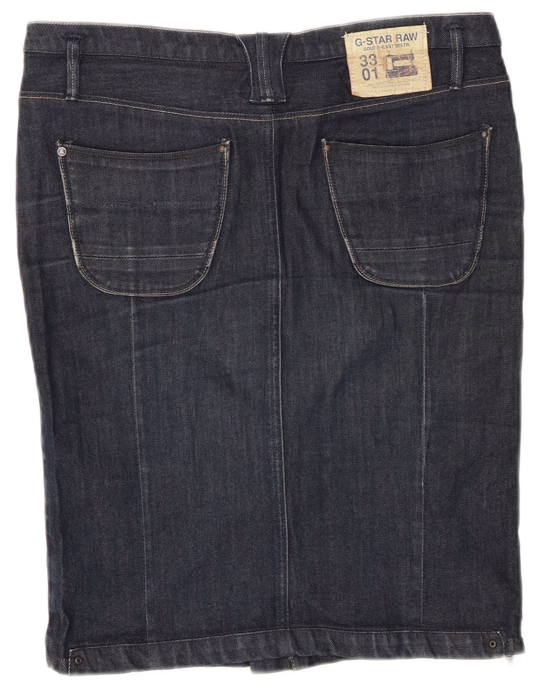 Saia jeans feminina G-STAR W30 azul marinho médio