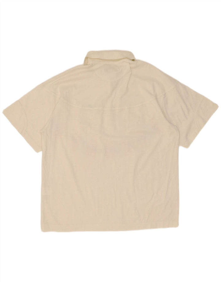 Camisa polo feminina Ellesse IT 44 algodão floral branco médio
