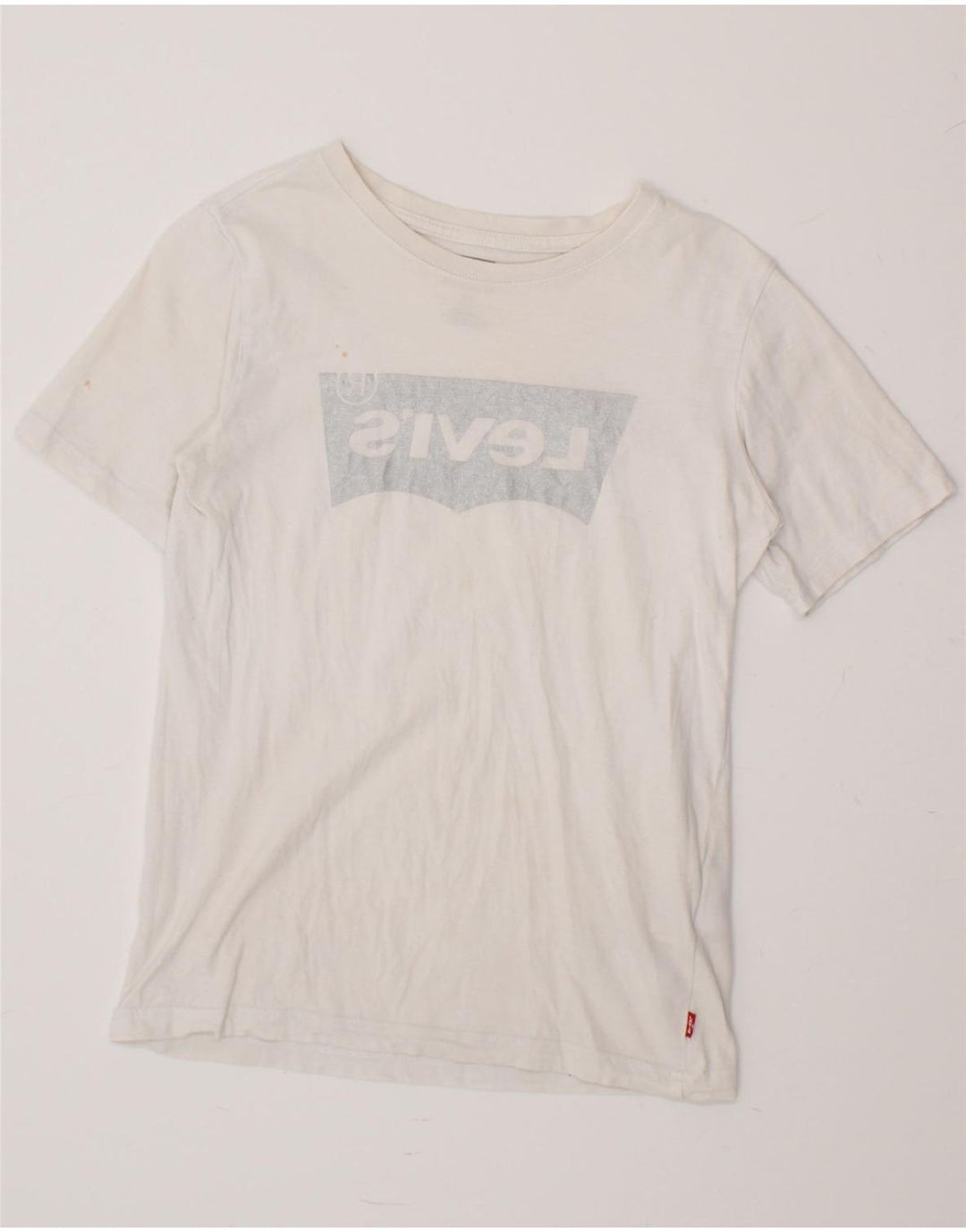 LEVI'S Boys Graphic T-Shirt Top 13-14 Years White Cotton Vintage Levi's and Second-Hand Levi's from Messina Hembry 