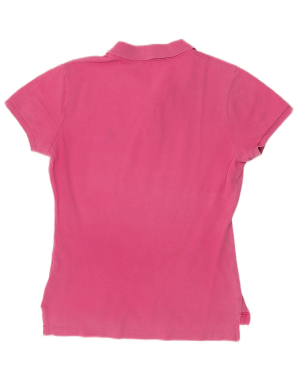 Polo Ralph Lauren Mulher Skinny Polo Shirt UK 12 Médio Rosa