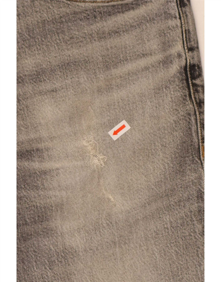 Tommy Hilfiger Masculino Slim Jeans W32 L30 Cinza Algodão