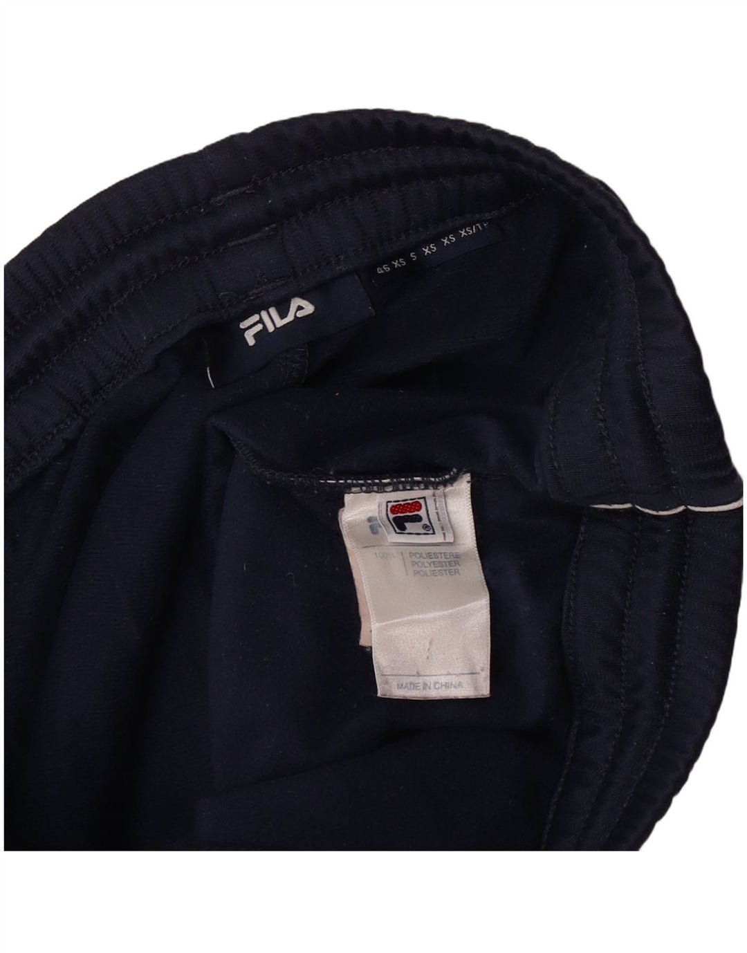 Calça de treino masculina Fila XS azul marinho Colourblock poliéster
