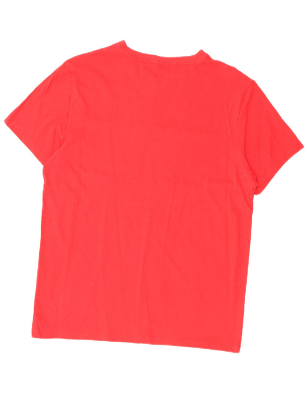 TOMMY HILFIGER Camiseta masculina gráfica Top médio vermelho algodão colorblock