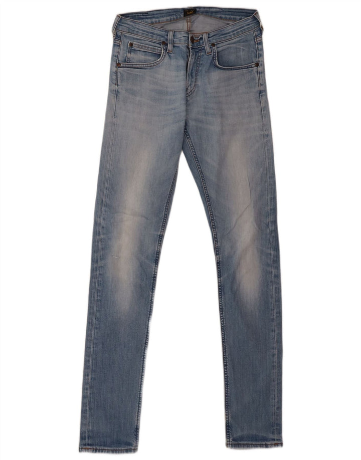 LEE Womens Luke Skinny Jeans W28 L34 Azul Algodão