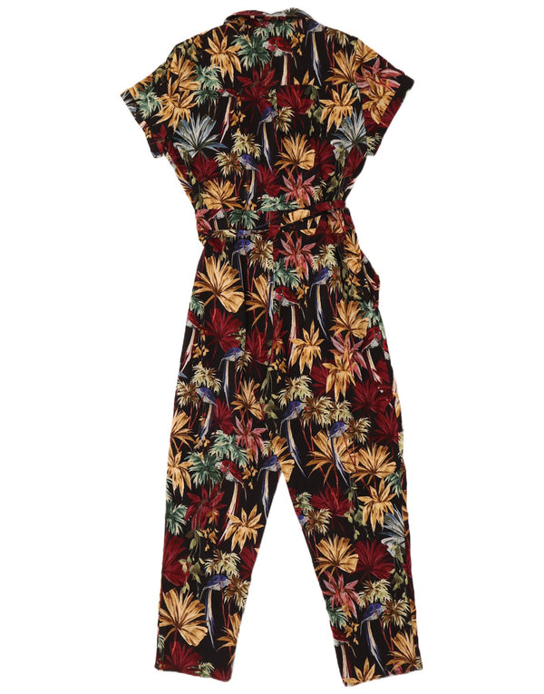 Macacão feminino Zara UK 14 médio multicolorido floral havaiano