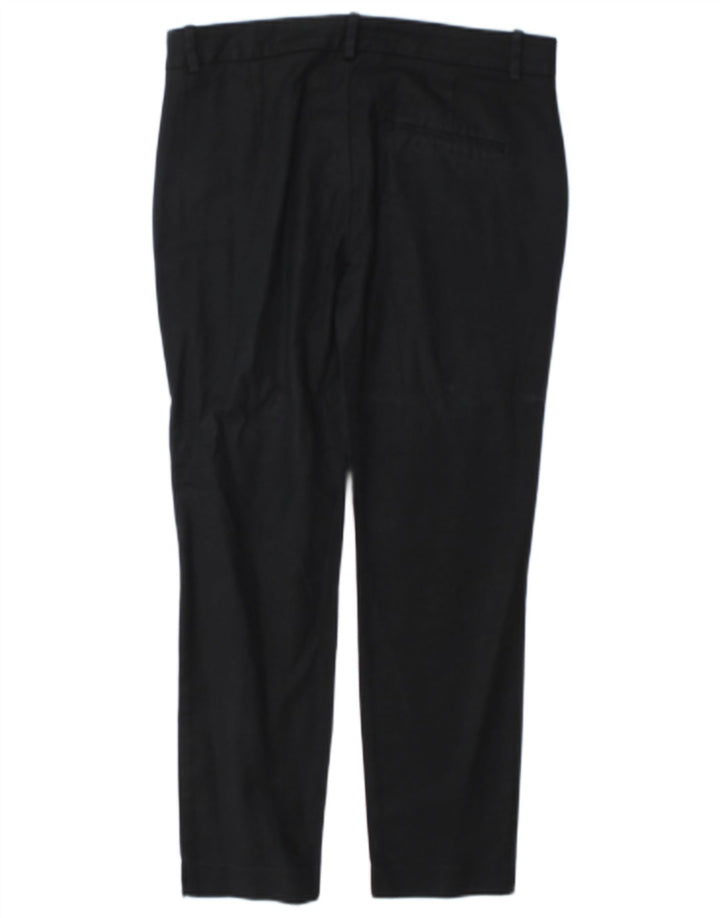 Zara Calça Chino Feminina Slim EU 38 Médio W28 L26 Azul Marinho