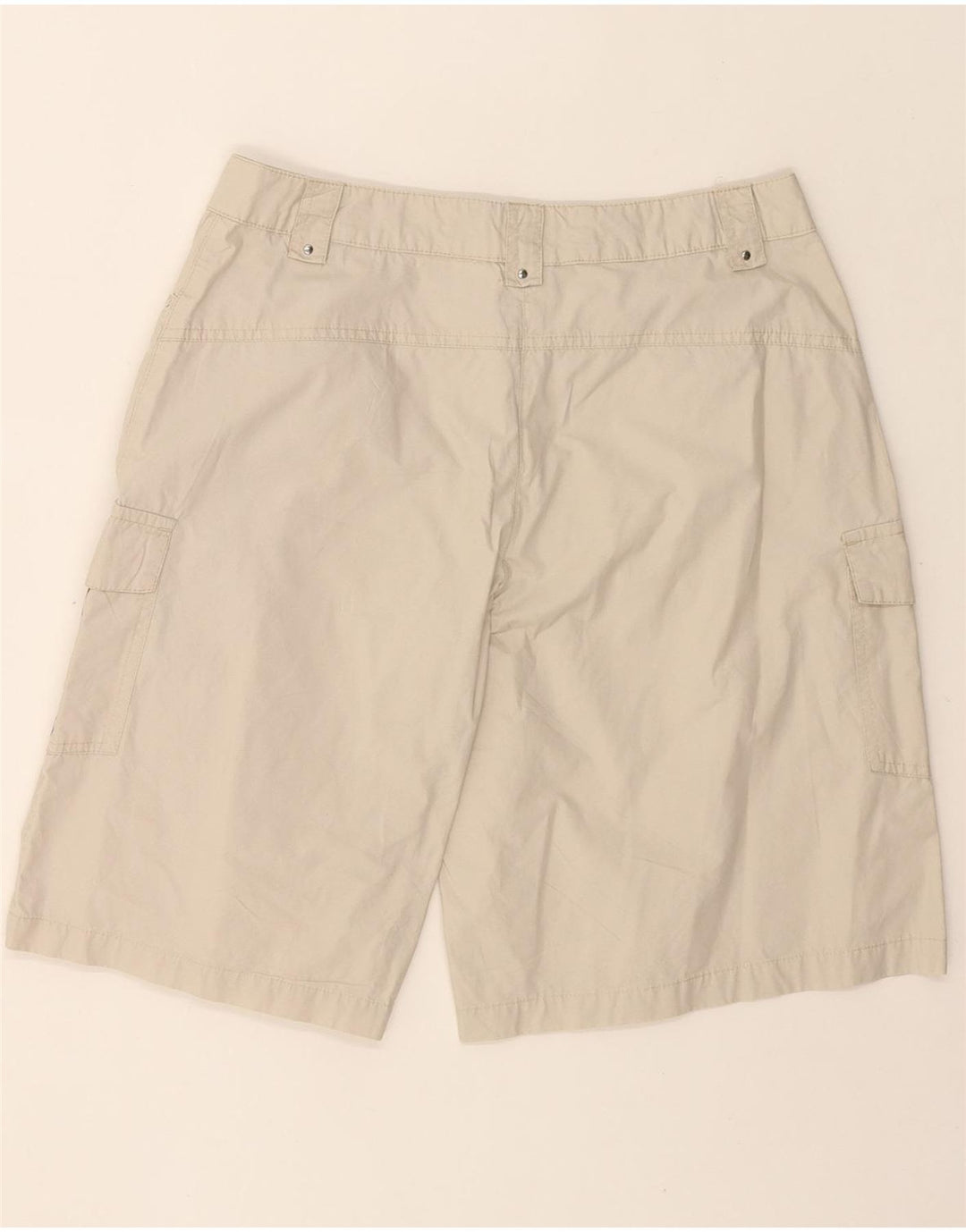 BRUGI Womens Cargo Shorts UK 12 Medium W28 Beige Cotton Vintage Brugi and Second-Hand Brugi from Messina Hembry 
