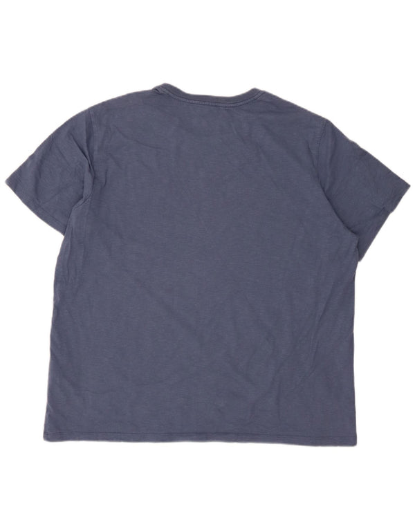 Camiseta masculina padrão Levi's Top XL algodão manchado azul marinho