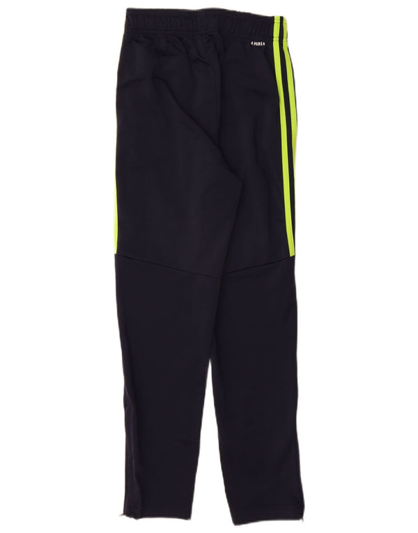 Calças de treino Adidas Boys Aeroready 11-12 anos azul marinho poliéster