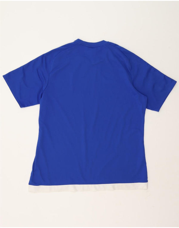 Adidas Masculino Climalite Camiseta Top XL Azul Colorblock Poliéster