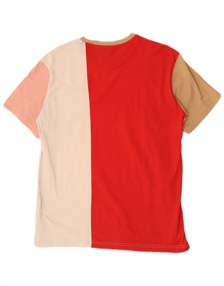 Camiseta masculina Champion de algodão colorblock médio multicolorido
