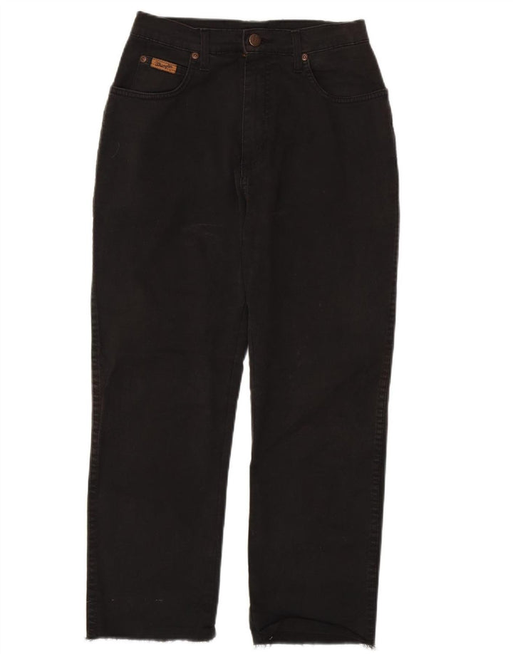 WRANGLER Womens Paula Cropped Jeans W29 L24 Black Cotton