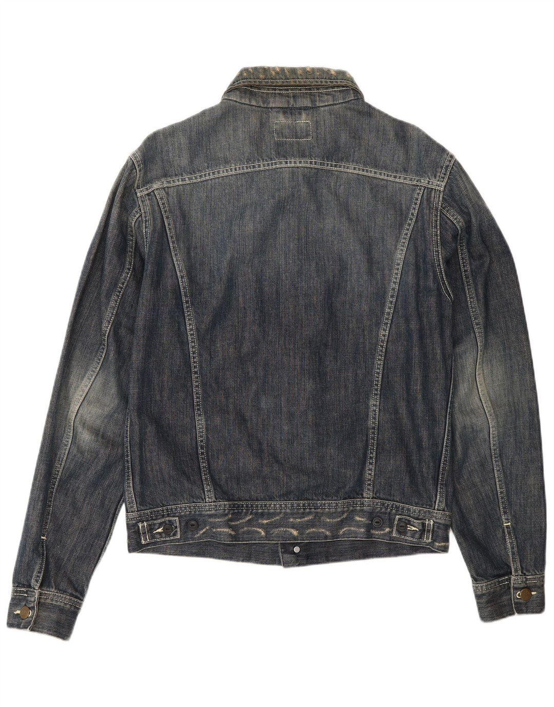 Jaqueta jeans feminina Lee UK 14 algodão azul médio