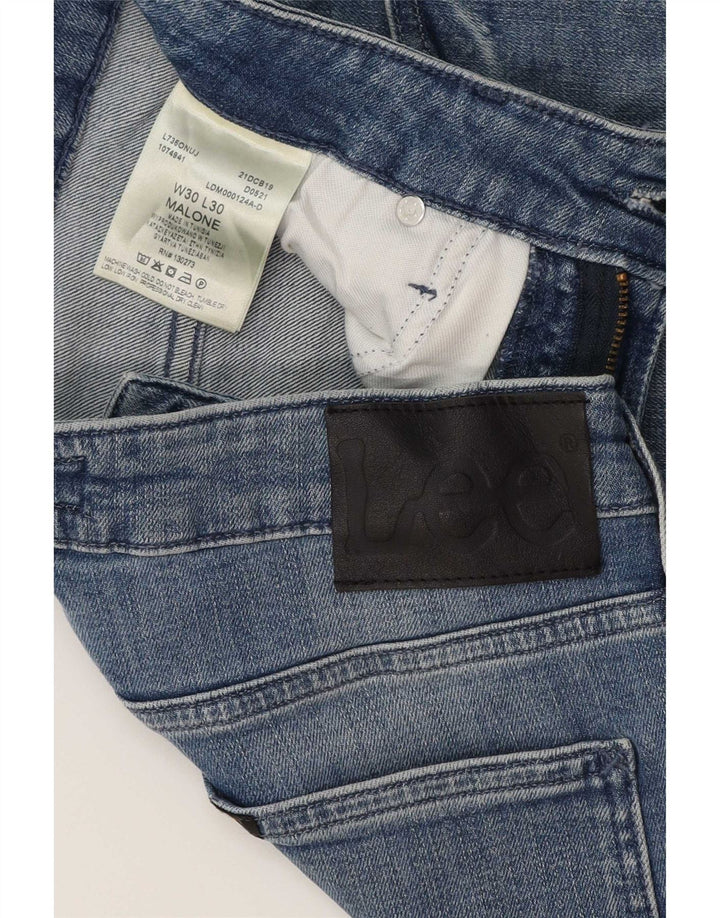 Lee Womens Malone Slim Jeans W30 L26 Azul Algodão