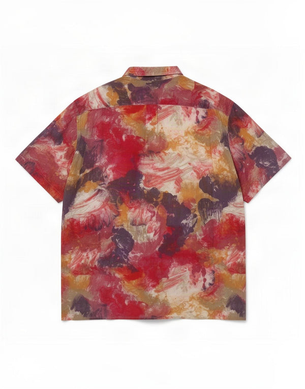Camisa masculina de manga curta Eterna 2XL tie-dye multicolorida