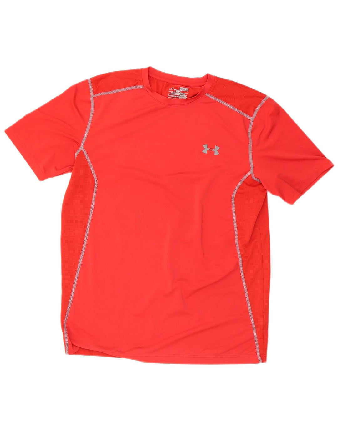 Camiseta masculina Under Armour Heat Gear superior poliéster vermelho médio