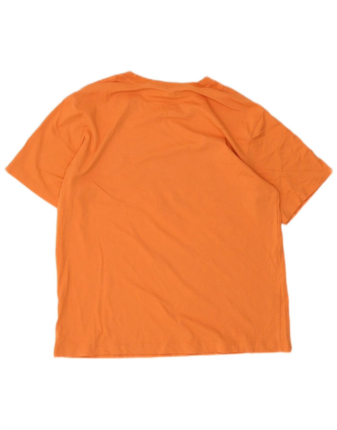 Camiseta feminina estampada Champion UK 12 algodão laranja médio