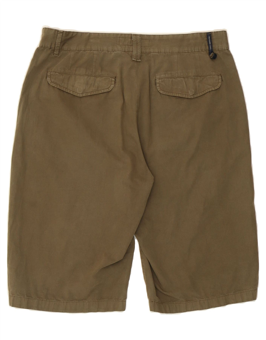 TRUSSARDI Mens Chino Shorts W34 Large Khaki Cotton Vintage Trussardi and Second-Hand Trussardi from Messina Hembry 