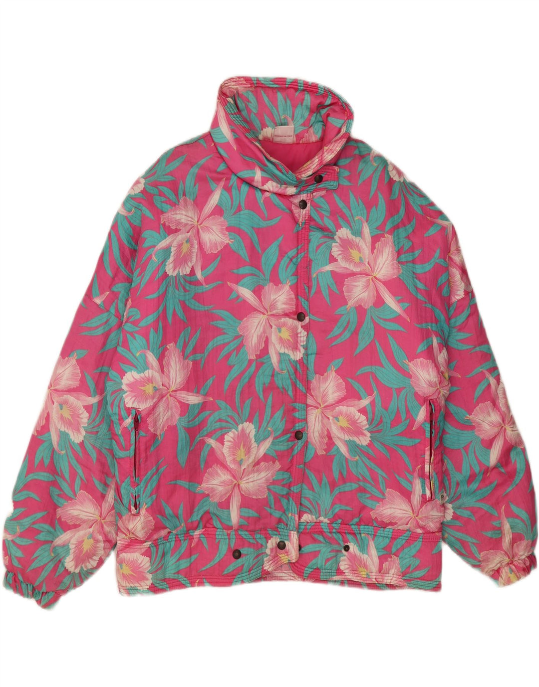Jaqueta corta-vento feminina Peralp UK 18 XL rosa floral