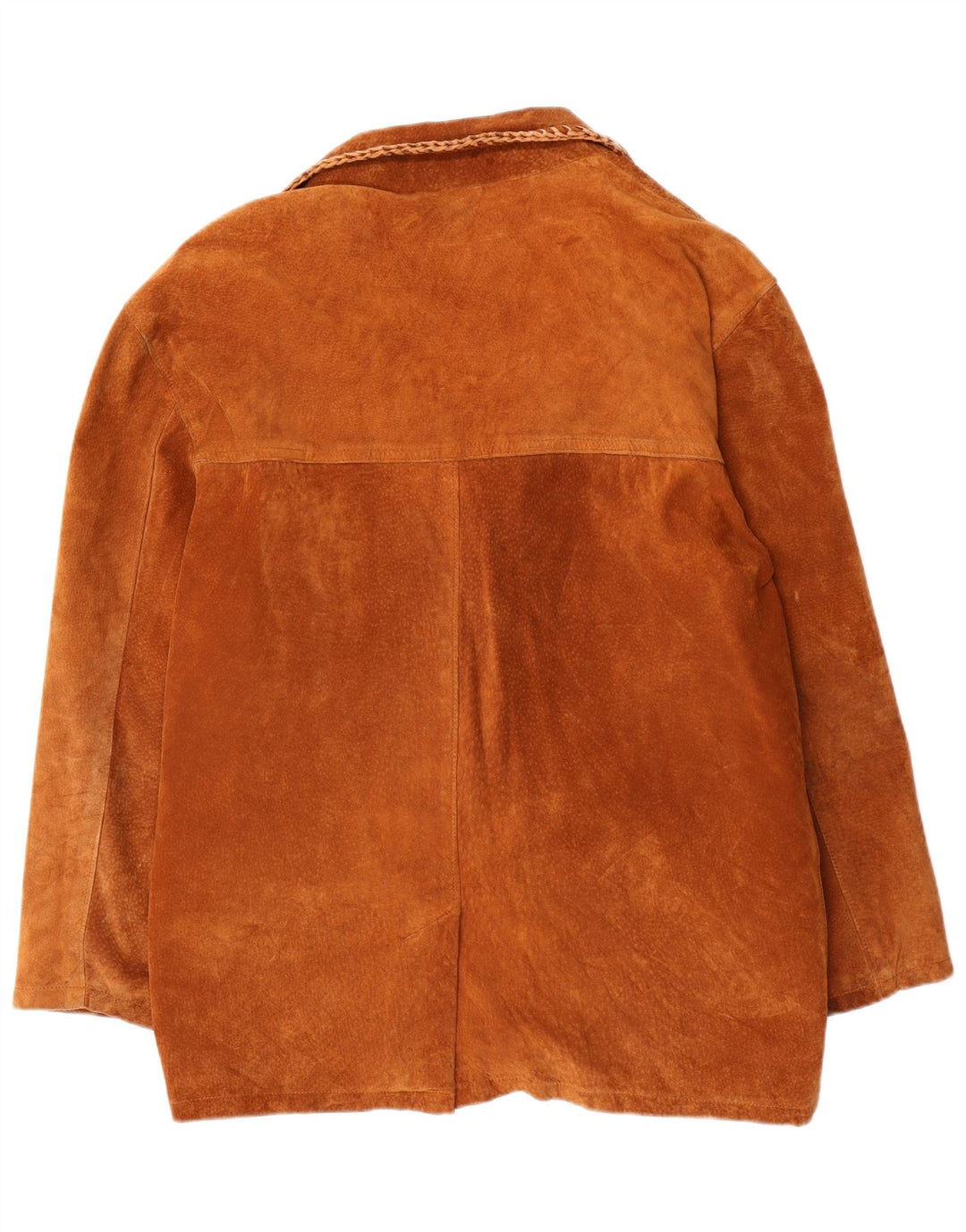 Jaqueta masculina vintage de camurça UK 42 XL couro marrom