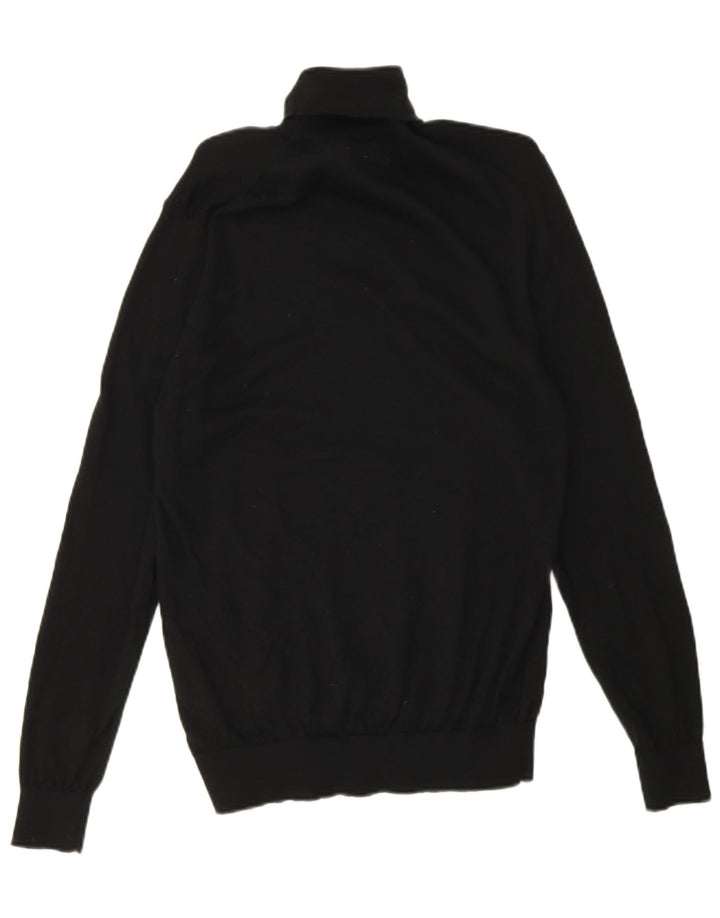Suéter masculino Marks & Spencer Autograph com gola redonda, preto médio