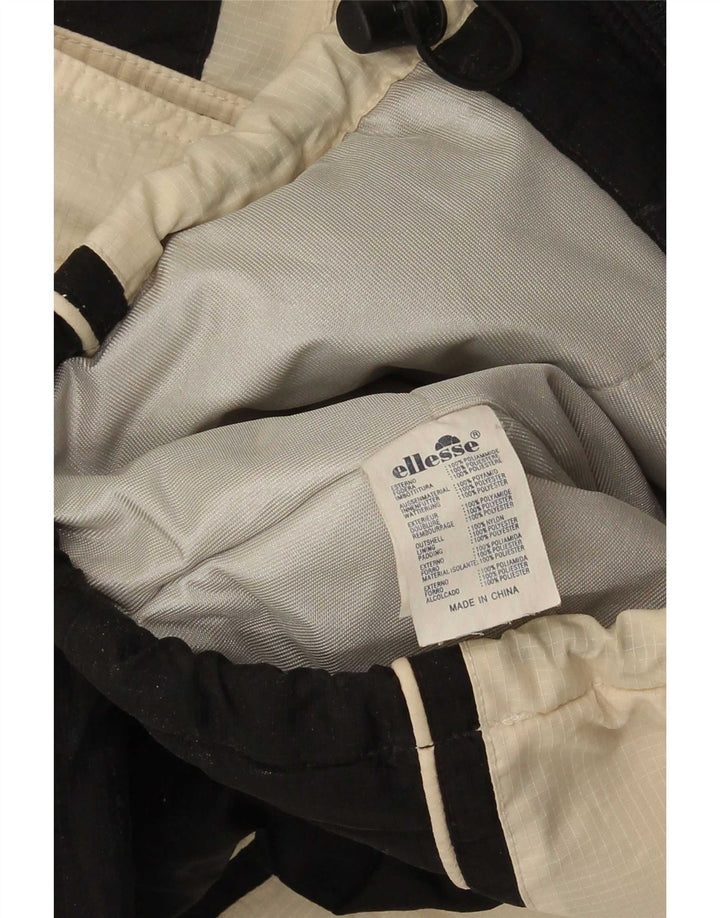Jaqueta corta-vento feminina Ellesse UK 10 pequena preta colorblock