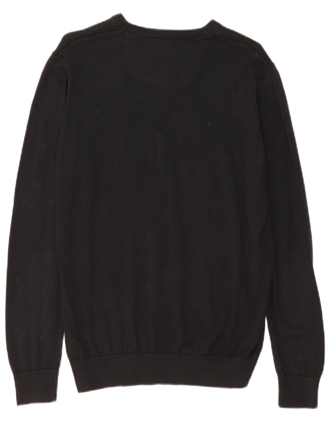 Suéter masculino Lacoste com decote em V tamanho 5 grande algodão preto