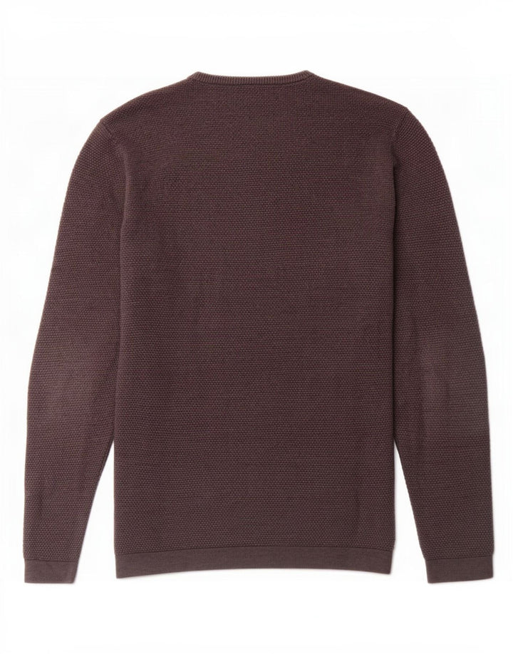 Zara Suéter masculino com gola redonda pequeno cinza