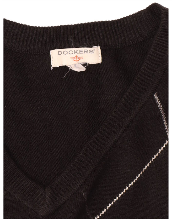 Dockers masculino colete regata XL preto Argyle/Diamante