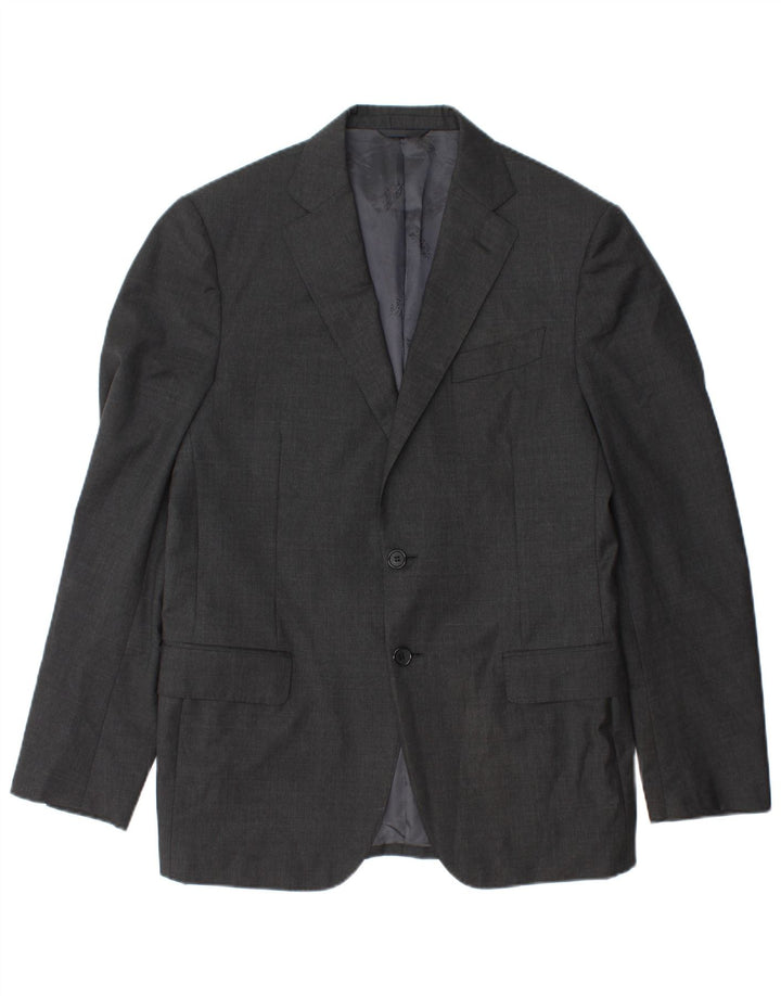 Jaqueta blazer masculina de 2 botões Ing Loro Piona & Co. IT 50 grande cinza